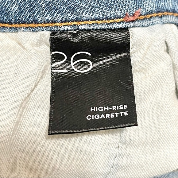 Anthropologie Pilcro High Rise Cigarette Slim Straight Released Hem Jean 26 - Picture 14 of 15